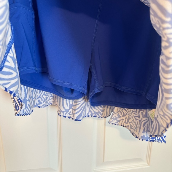 Lilly Pulitzer Womens Cascadia Skort Blue UPF 50 Luxletic - Picture 8 of 8